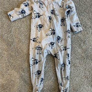 Cotton On Gray Footie with Buzz Design